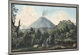 View of the Monte S. Angelo on Which There Is a Convent of Camaldolefi Monks-Pietro Fabris-Mounted Giclee Print