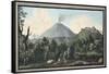 View of the Monte S. Angelo on Which There Is a Convent of Camaldolefi Monks-Pietro Fabris-Framed Stretched Canvas