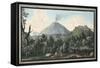 View of the Monte S. Angelo on Which There Is a Convent of Camaldolefi Monks-Pietro Fabris-Framed Stretched Canvas