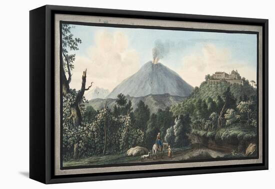 View of the Monte S. Angelo on Which There Is a Convent of Camaldolefi Monks-Pietro Fabris-Framed Stretched Canvas