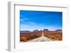 View of the Monument Valley and the Highway 163 in Utah during a Beautiful Summer Day. Vivid Blue S-offfstock-Framed Photographic Print