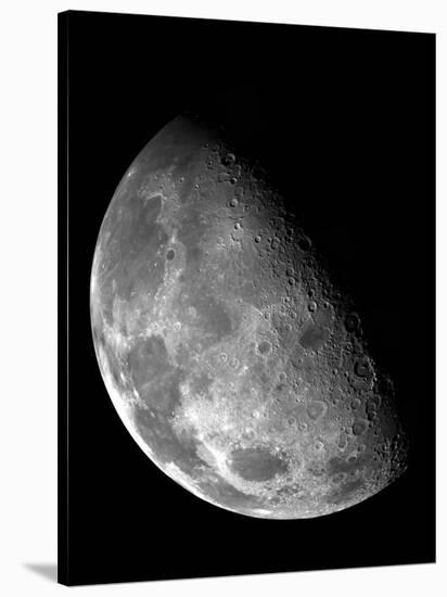 View of the Moon's North Pole-Stocktrek Images-Stretched Canvas