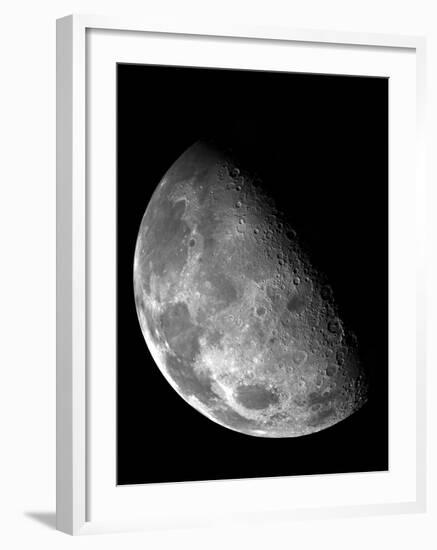 View of the Moon's North Pole-Stocktrek Images-Framed Photographic Print