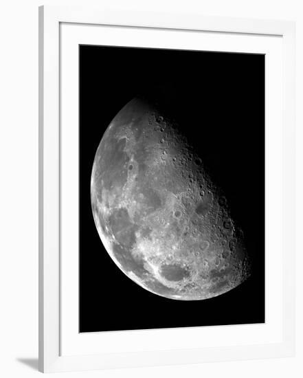 View of the Moon's North Pole-Stocktrek Images-Framed Photographic Print