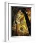 View of the Mosaic of the Hermit Hosios Loukas and Vaulted Ceiling Above Seen Across an Arch-null-Framed Giclee Print