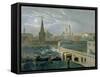 View of the Moscow Kremlin, 1840's-Paul Marie Roussel-Framed Stretched Canvas