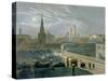 View of the Moscow Kremlin, 1840's-Paul Marie Roussel-Stretched Canvas