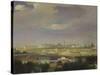 View of the Moscow Kremlin from the Bolotnaya (Mars) Square, Mid of the 19th C-null-Stretched Canvas