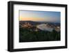 View of the Mountain Gellert on the Danube with the Suspension Bridge, Budapest-Volker Preusser-Framed Photographic Print