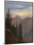 View of the Mountains at Dusk (Oil on Canvas)-Karl Gustav Carus-Mounted Giclee Print