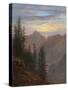 View of the Mountains at Dusk (Oil on Canvas)-Karl Gustav Carus-Stretched Canvas