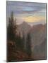 View of the Mountains at Dusk (Oil on Canvas)-Karl Gustav Carus-Mounted Giclee Print