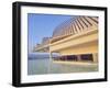 View of the Museum of Tomorrow (Museu do Amanha) by Santiago Calatrava, Praca Maua, Rio de Janeiro,-Karol Kozlowski-Framed Photographic Print