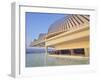 View of the Museum of Tomorrow (Museu do Amanha) by Santiago Calatrava, Praca Maua, Rio de Janeiro,-Karol Kozlowski-Framed Photographic Print