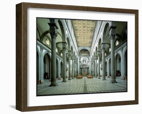 View of the Nave, 1425-46-Filippo Brunelleschi-Framed Giclee Print