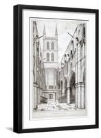 View of the Nave, St Saviour's Church, Southwark, London, C1834-W Taylor-Framed Giclee Print