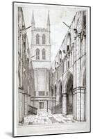 View of the Nave, St Saviour's Church, Southwark, London, C1834-W Taylor-Mounted Giclee Print