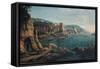 View of the Neapolitan Coast, by Gaspar Van Wittel known as Gaspare Vanvitelli,-Gaspar Van Wittel-Framed Stretched Canvas