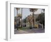 View of the Neptune Fountain and Terrace on the Santa Lucia Hill, Santiago, Chile, South America-Karol Kozlowski-Framed Photographic Print