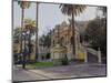 View of the Neptune Fountain and Terrace on the Santa Lucia Hill, Santiago, Chile, South America-Karol Kozlowski-Mounted Photographic Print