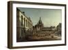 View of the Neumarkt in Dresden from the Jüdenhofe, 1749-Bernardo Bellotto-Framed Giclee Print