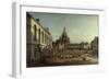 View of the Neumarkt in Dresden from the Jüdenhofe, 1749-Bernardo Bellotto-Framed Giclee Print