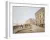 View of the Neva Embankment by the Old Hermitage Building, 1824-null-Framed Giclee Print