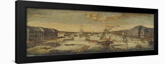 View of the Neva River Banks, 1753-null-Framed Giclee Print