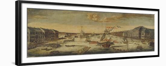 View of the Neva River Banks, 1753-null-Framed Giclee Print