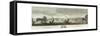 View of the Neva River between the Galley Yard and the Vasilyevsky Island-null-Framed Stretched Canvas