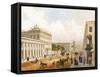 View of the Nevsky Prospekt in Saint Petersburg-Jules Charlemagne-Framed Stretched Canvas