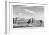 View of the New Bethlem Hospital, St George's Field, Southwark, London, 1814-null-Framed Giclee Print