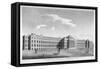 View of the New Bethlem Hospital, St George's Field, Southwark, London, 1814-null-Framed Stretched Canvas