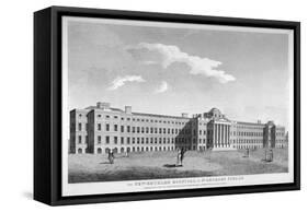 View of the New Bethlem Hospital, St George's Field, Southwark, London, 1814-null-Framed Stretched Canvas