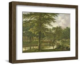 View of the New Canal in the Stronghold in Haarlem-Wybrand Hendriks-Framed Art Print