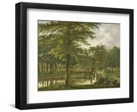 View of the New Canal in the Stronghold in Haarlem-Wybrand Hendriks-Framed Art Print