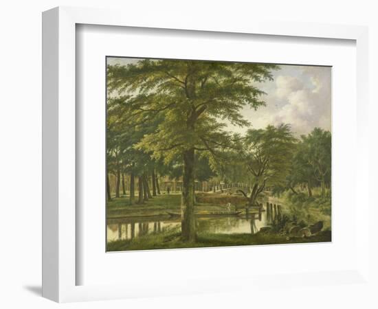 View of the New Canal in the Stronghold in Haarlem-Wybrand Hendriks-Framed Art Print