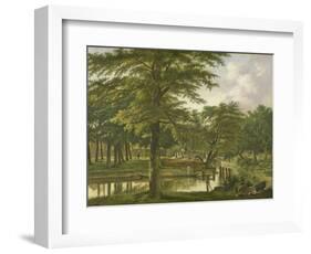 View of the New Canal in the Stronghold in Haarlem-Wybrand Hendriks-Framed Art Print