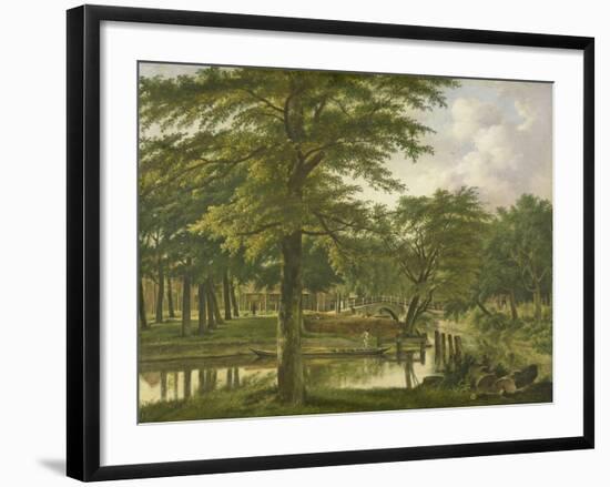 View of the New Canal in the Stronghold in Haarlem-Wybrand Hendriks-Framed Art Print