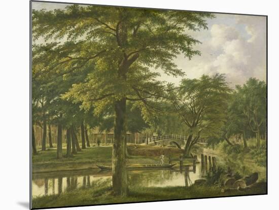 View of the New Canal in the Stronghold in Haarlem-Wybrand Hendriks-Mounted Art Print