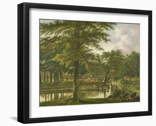 View of the New Canal in the Stronghold in Haarlem-Wybrand Hendriks-Framed Art Print