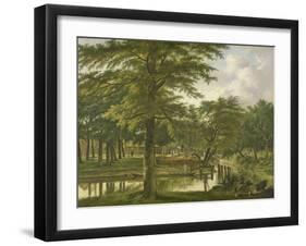 View of the New Canal in the Stronghold in Haarlem-Wybrand Hendriks-Framed Art Print