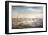 View of the New London Bridge from the West, with Boats and Barges on the Thames, 1831-G Yates-Framed Giclee Print