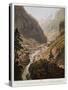 View of the New Simplon Pass, 1811-Mathias Gabriel Lory-Stretched Canvas