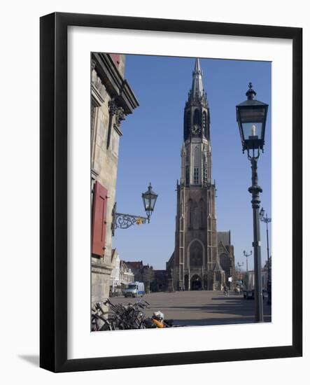 View of the Nieuwe Kerk (New Church) on the Market Square, Delft, Netherlands, Europe-Ethel Davies-Framed Photographic Print