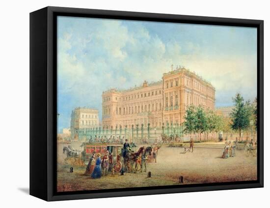 View of the Nikolayevsky Palace, St. Petersburg, 1868-Vasili Semenovich Sadovnikov-Framed Stretched Canvas