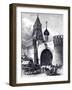 View of the Nikolskaya Tower and Armory in Moscow, Ca 1860-null-Framed Giclee Print