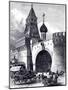 View of the Nikolskaya Tower and Armory in Moscow, Ca 1860-null-Mounted Giclee Print