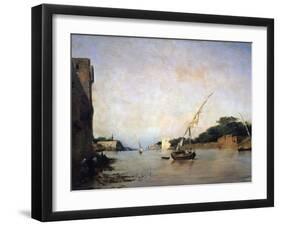 View of the Nile, 19th Century-Eugene Fromentin-Framed Giclee Print