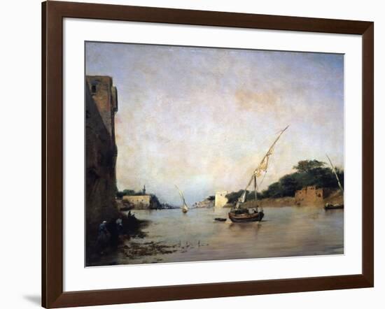 View of the Nile, 19th Century-Eugene Fromentin-Framed Giclee Print